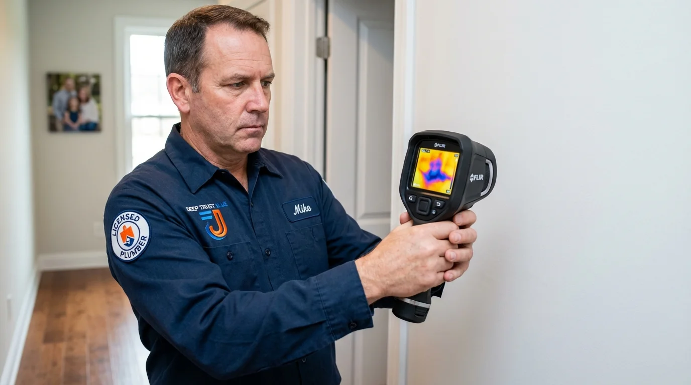 Thermal imaging leak detection by Johns Plumbing LLC in Colbert